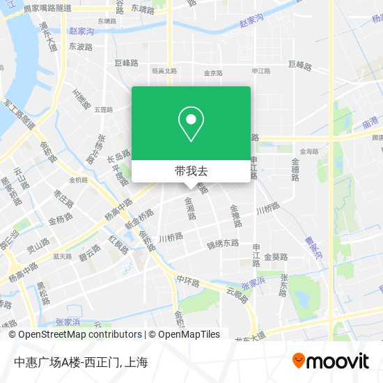 中惠广场A楼-西正门地图