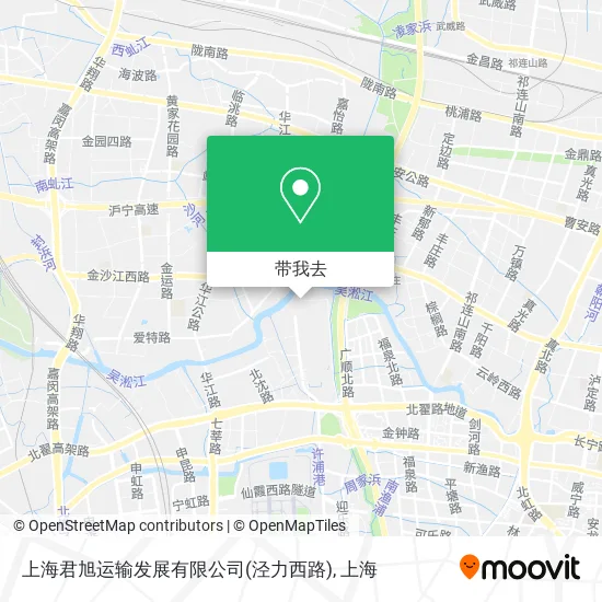 上海君旭运输发展有限公司(泾力西路)地图