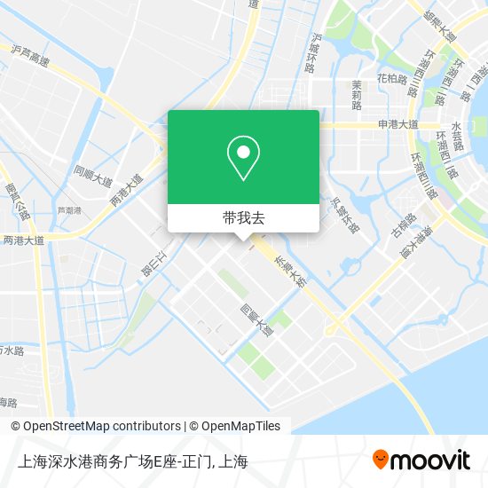 上海深水港商务广场E座-正门地图