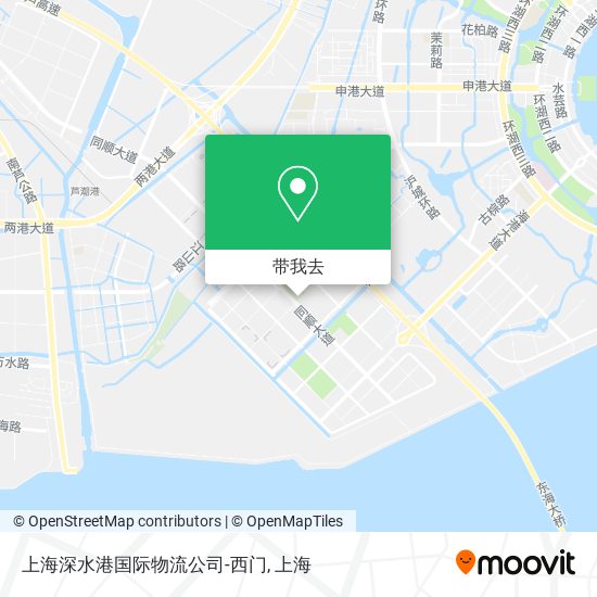 上海深水港国际物流公司-西门地图