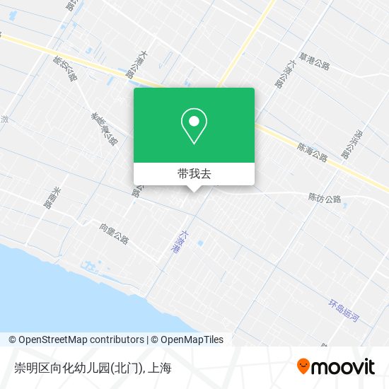 崇明区向化幼儿园(北门)地图