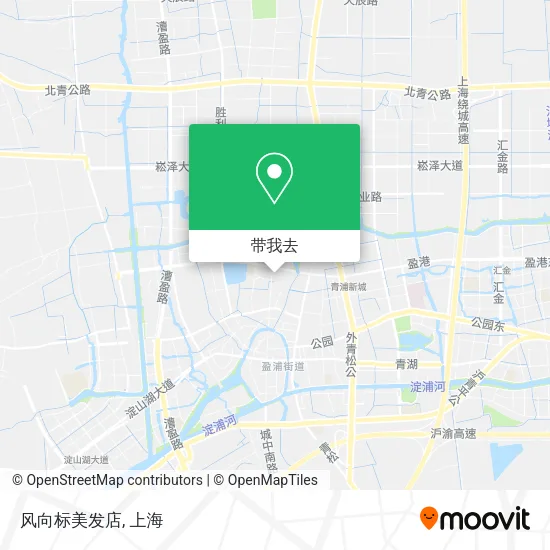 风向标美发店地图