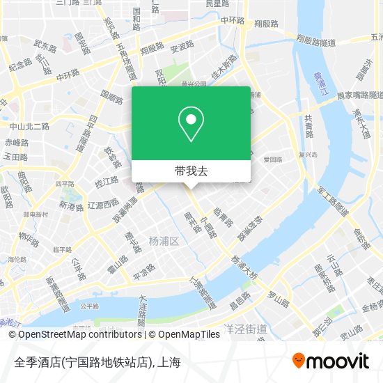 全季酒店(宁国路地铁站店)地图