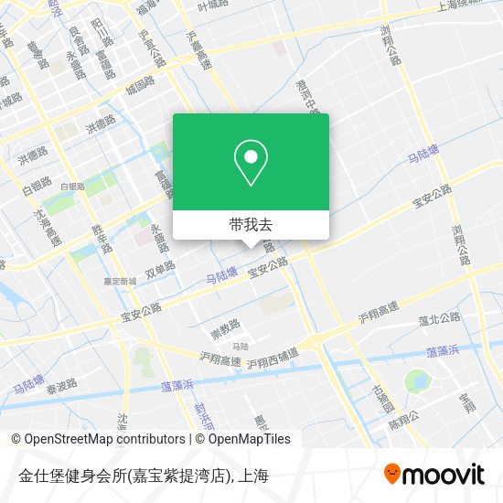 金仕堡健身会所(嘉宝紫提湾店)地图