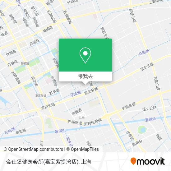 金仕堡健身会所(嘉宝紫提湾店)地图