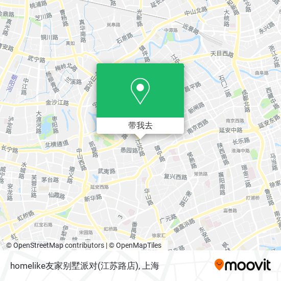 homelike友家别墅派对(江苏路店)地图