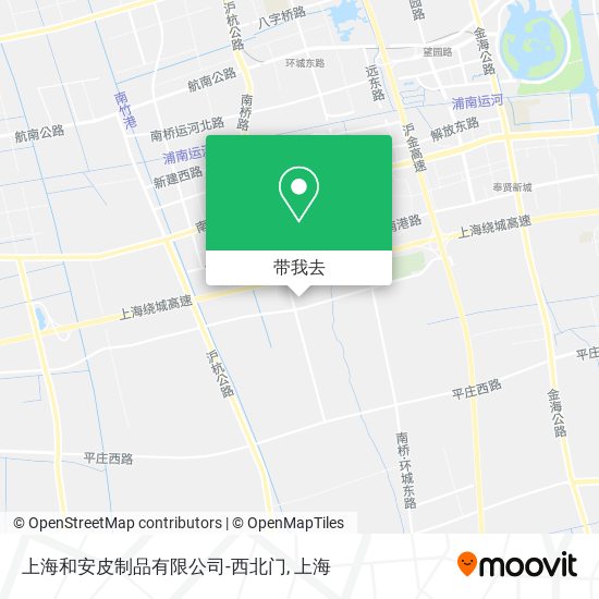 上海和安皮制品有限公司-西北门地图