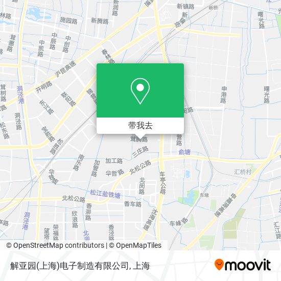 解亚园(上海)电子制造有限公司地图
