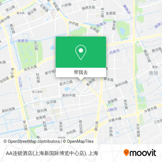 AA连锁酒店(上海新国际博览中心店)地图