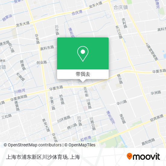上海市浦东新区川沙体育场地图