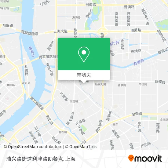 浦兴路街道利津路助餐点地图