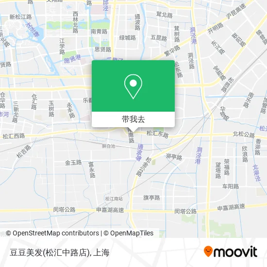 豆豆美发(松汇中路店)地图