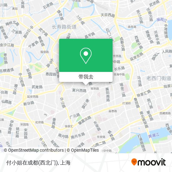 付小姐在成都(西北门)地图