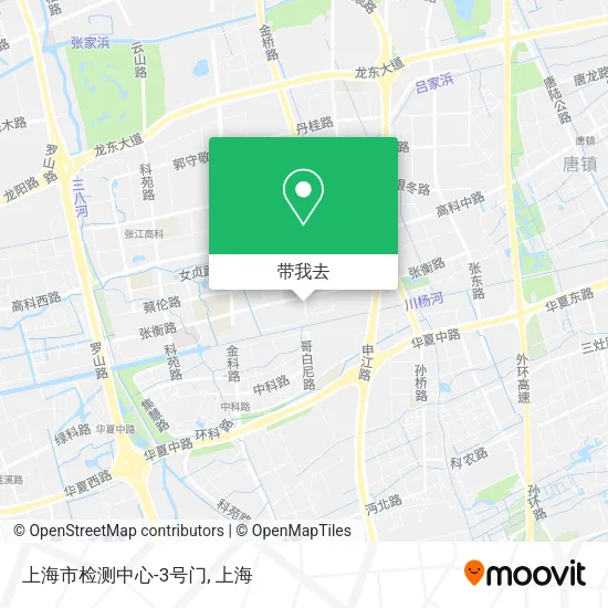 上海市检测中心-3号门地图