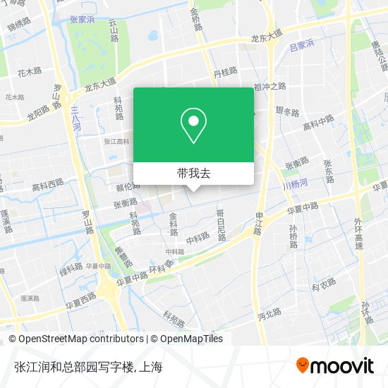 张江润和总部园写字楼地图