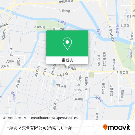 上海现戈实业有限公司(西南门)地图