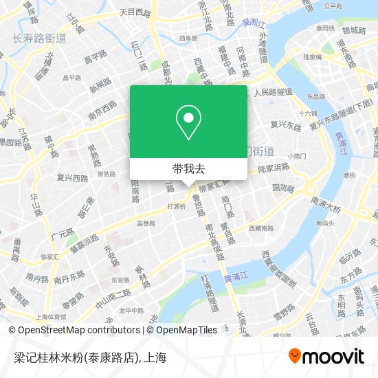 梁记桂林米粉(泰康路店)地图