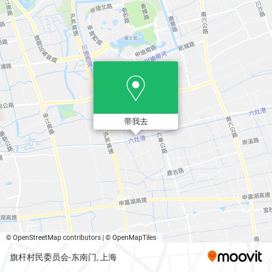 旗杆村民委员会-东南门地图