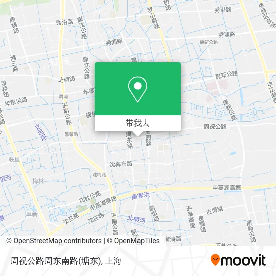 周祝公路周东南路(塘东)地图