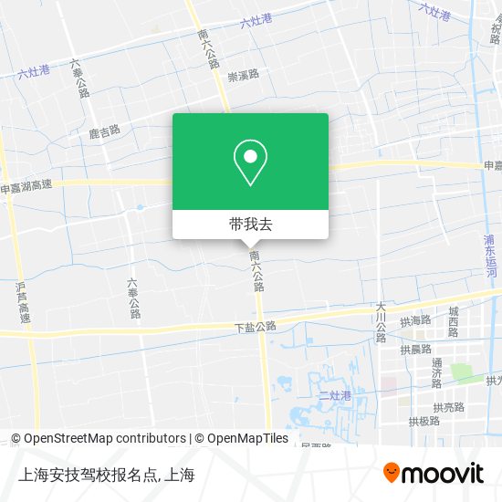 上海安技驾校报名点地图