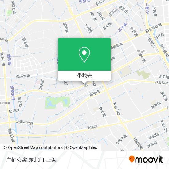广虹公寓-东北门地图