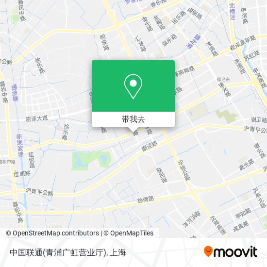 中国联通(青浦广虹营业厅)地图