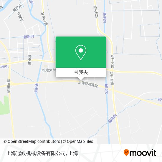 上海冠候机械设备有限公司地图