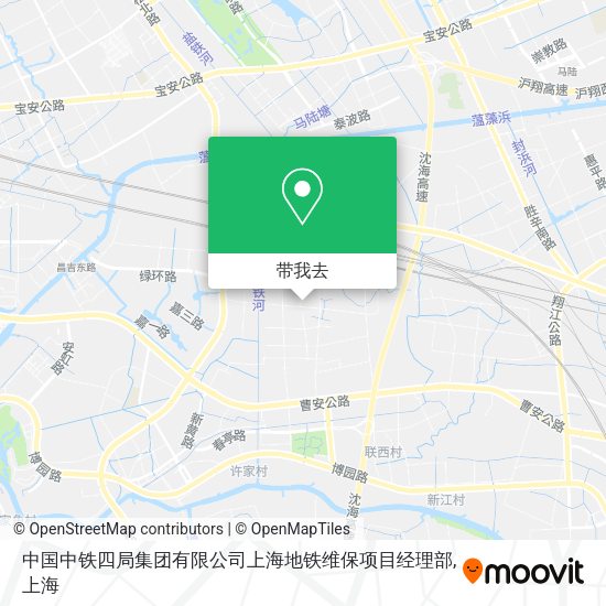 中国中铁四局集团有限公司上海地铁维保项目经理部地图
