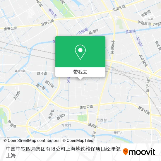 中国中铁四局集团有限公司上海地铁维保项目经理部地图