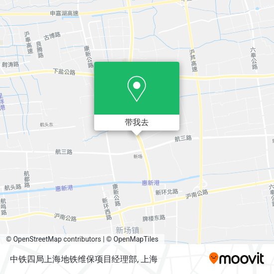 中铁四局上海地铁维保项目经理部地图