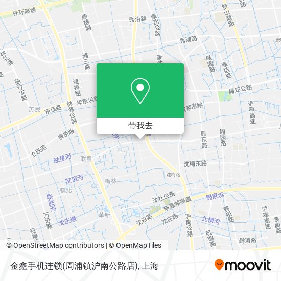 金鑫手机连锁(周浦镇沪南公路店)地图