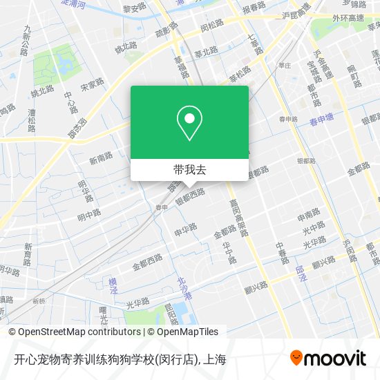 开心宠物寄养训练狗狗学校(闵行店)地图