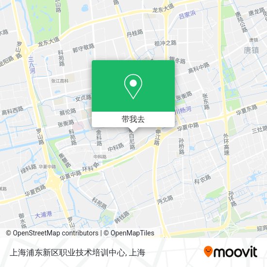 上海浦东新区职业技术培训中心地图