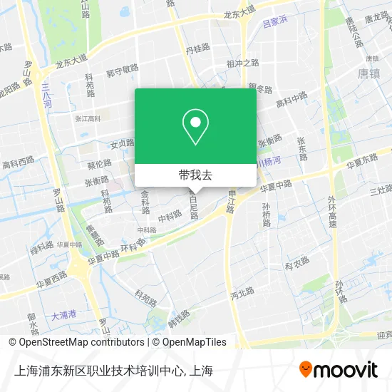 上海浦东新区职业技术培训中心地图