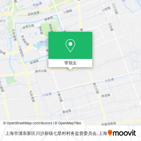 上海市浦东新区川沙新镇七星村村务监督委员会地图