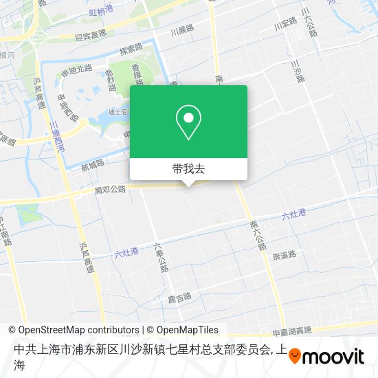 中共上海市浦东新区川沙新镇七星村总支部委员会地图