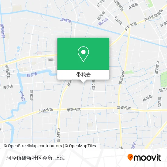 洞泾镇砖桥社区会所地图