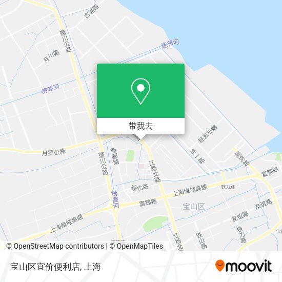 宝山区宜价便利店地图
