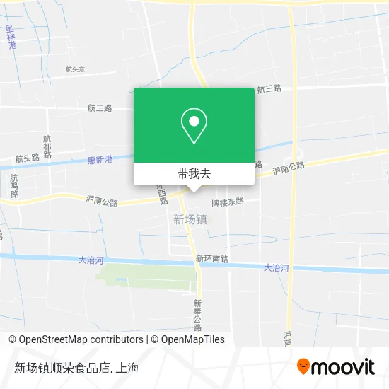新场镇顺荣食品店地图