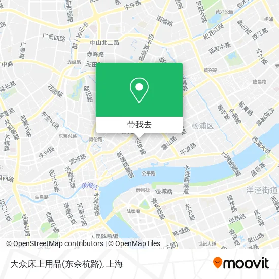 大众床上用品(东余杭路)地图