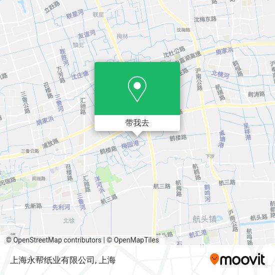 上海永帮纸业有限公司地图