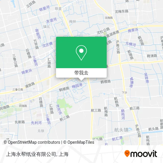 上海永帮纸业有限公司地图