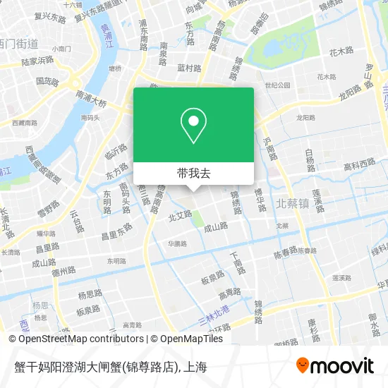蟹干妈阳澄湖大闸蟹(锦尊路店)地图