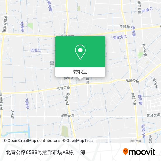 北青公路6588号意邦市场A8栋地图