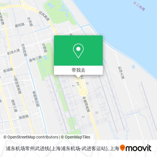 浦东机场常州武进线(上海浦东机场-武进客运站)地图