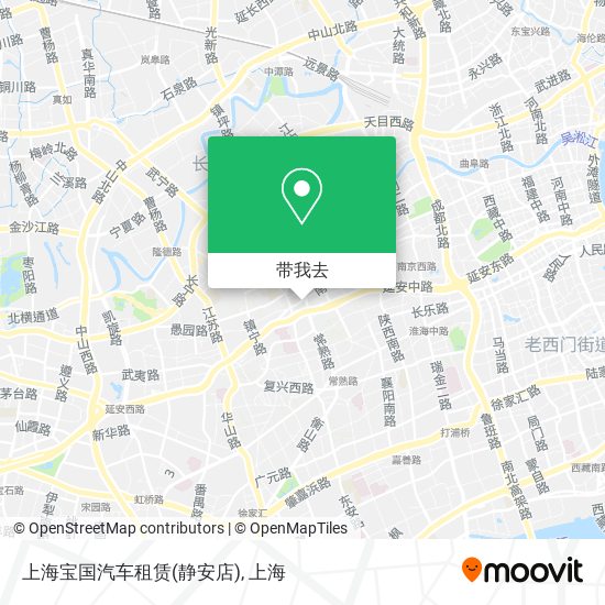上海宝国汽车租赁(静安店)地图