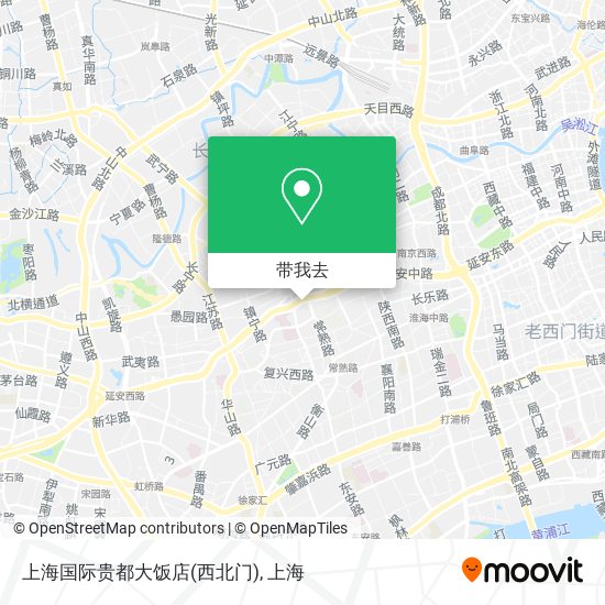 上海国际贵都大饭店(西北门)地图