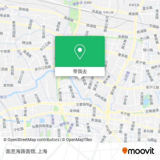 面意海路面馆地图