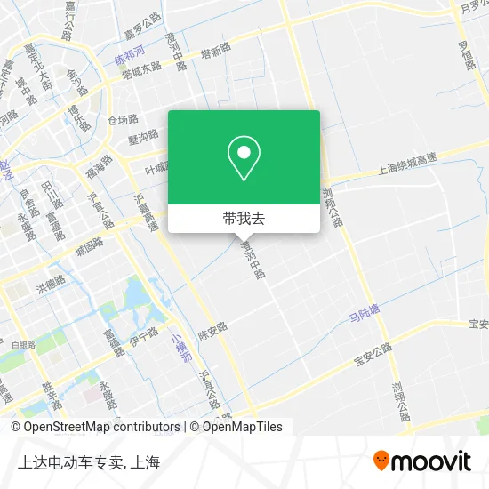 上达电动车专卖地图