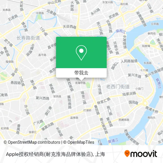 Apple授权经销商(耐克淮海品牌体验店)地图
